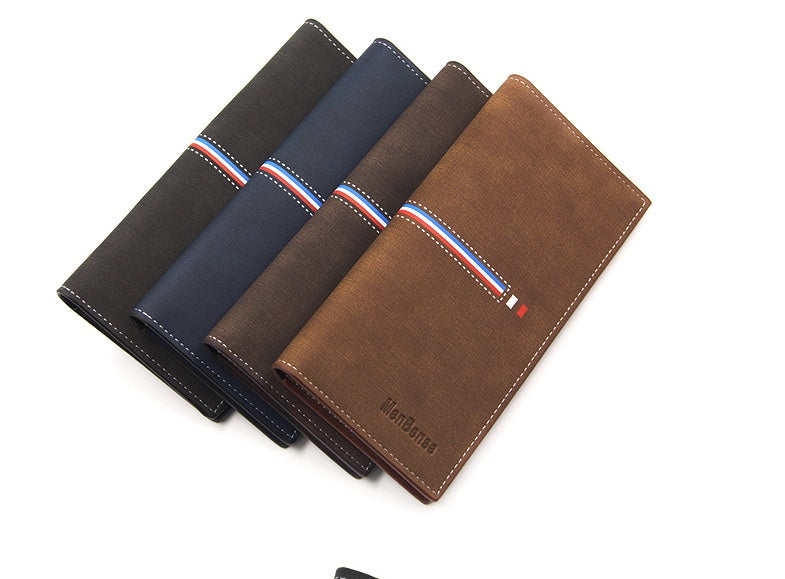 Men’s Long Vertical Wallets – Large Capacity & Business Style