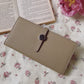 Luxury Genuine Leather Women’s Wallet – Lychee Pattern Long Hasp Coin Purse