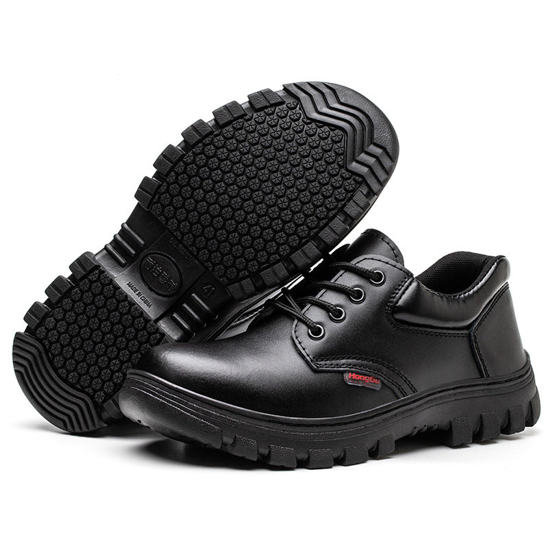 Men’s Non-Slip Wear-Resistant Cowhide Protective Footwear – Durable & Safe