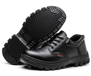 Men's Non-slip Wear-resistant Cowhide Protective Footwear
