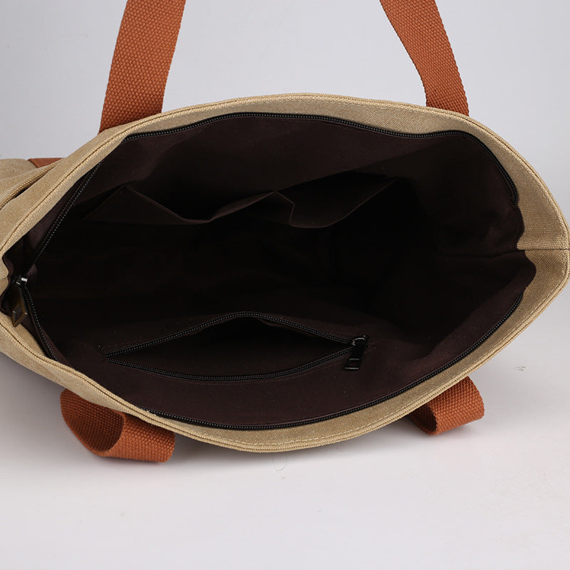 Casual Fashion Women’s Tote Bag – Retro Canvas Shoulder Bag