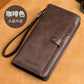 Men’s Long Genuine Leather Wallet – European & American Style