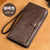 Men’s Long Genuine Leather Wallet – European & American Style
