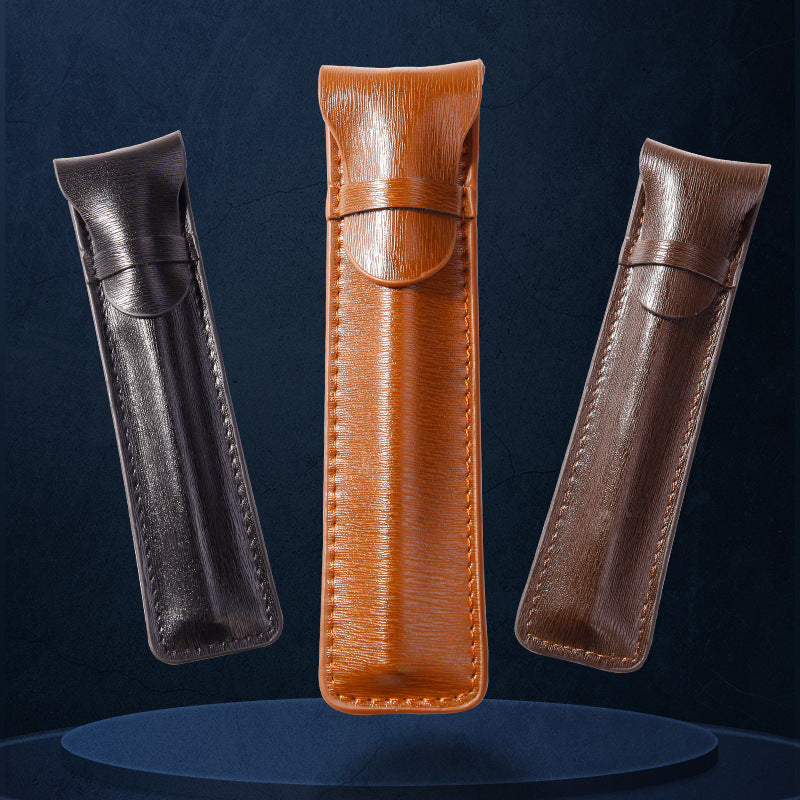 Single-Compartment Leather Pen Bag – Elegant, Functional & Minimalist