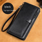 Men’s Long Genuine Leather Wallet – European & American Style