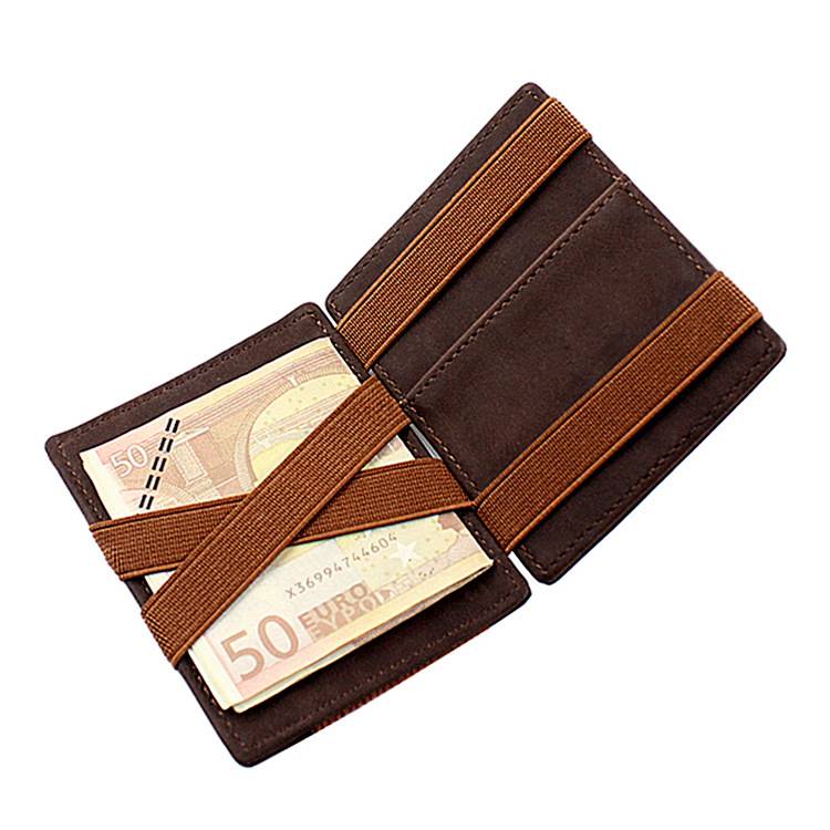 Retro Crazy Horse Leather Wallet – Compact & Stylish