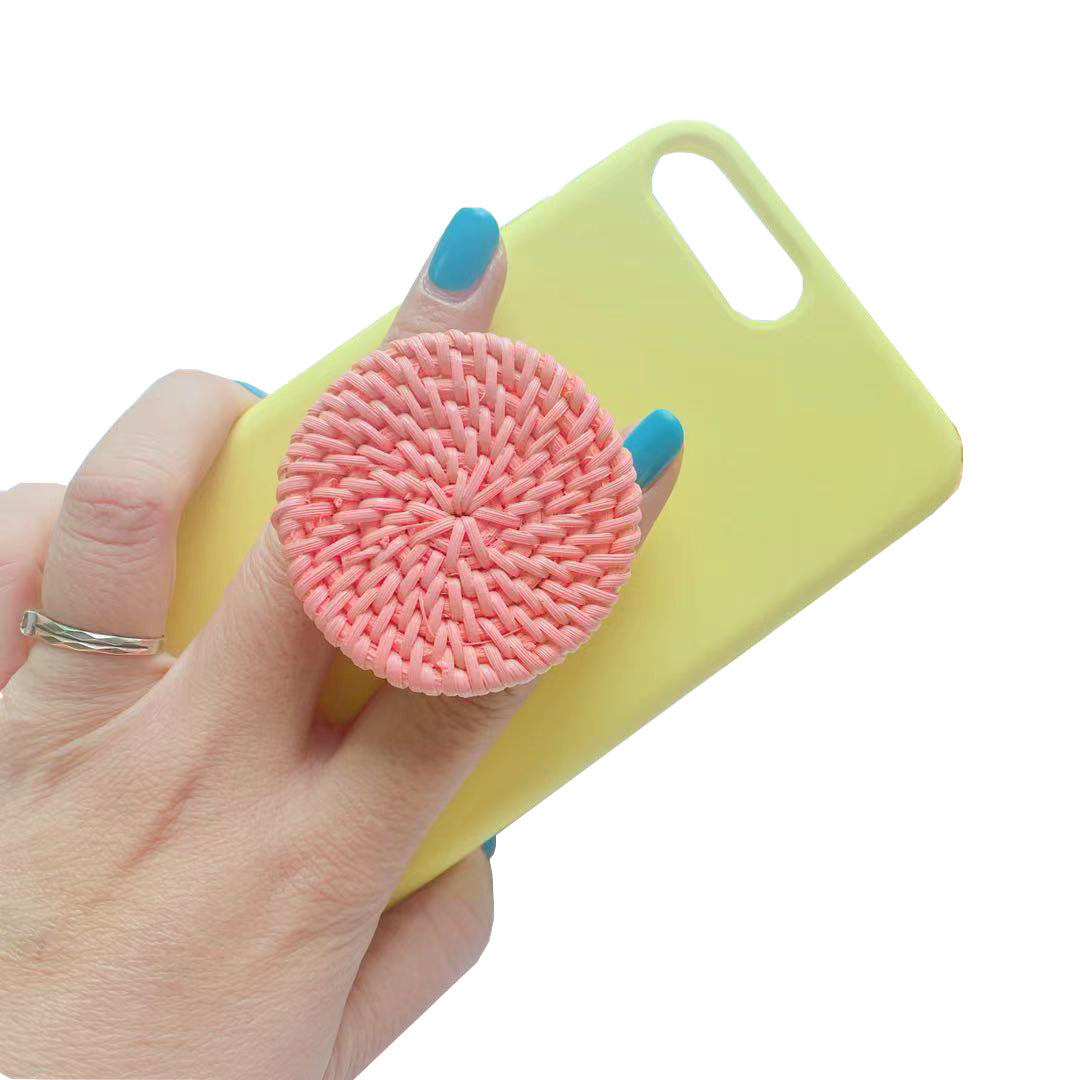 Bamboo Woven Telescopic Folding Phone Stand – Eco-Friendly & Stylish Gift