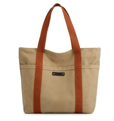 Casual Fashion Women’s Tote Bag – Retro Canvas Shoulder Bag