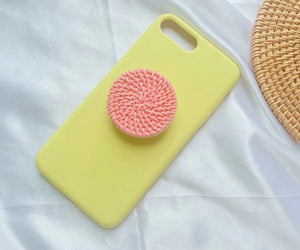 Bamboo Woven Telescopic Mobile Phone Folding Stand Gift Jewelry Accessories