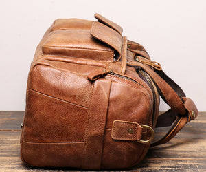 Retro Nubuck Leather Hand Luggage Bag
